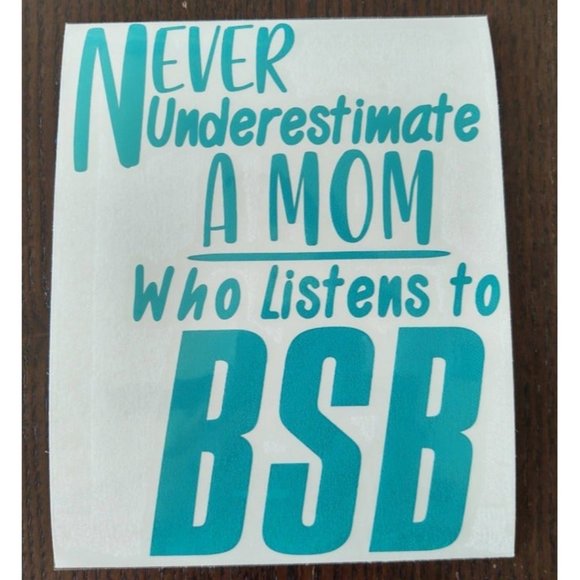 Mom Who Listens to BSB vinyl decal - Picture 3 of 3